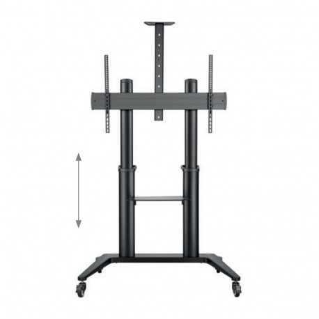 "Hagor BrackIT Stand HD XXL - Wagen - für Flachbildschirm / AV-Ausrüstung - Schwarz - Bildschirmgröß