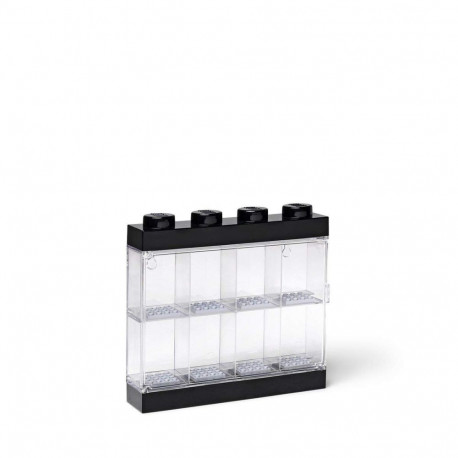 LEGO displaykast 8 minifiguuride, must/läbipaistev