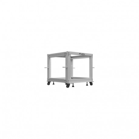LANBERG Open rack 19inch 9U 600X600-1100 adjustable grey