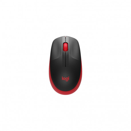 Logitech M190 Full-Size Wireless Mouse, RF Wireless, 1000 DPI, Red (SPEC)