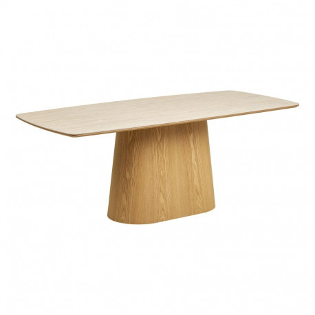 Söögilaud NOLI 90x200x76 cm, loodus/kivi