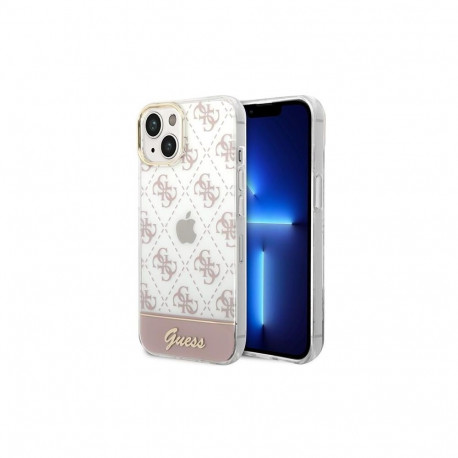 Guess Guess GUHCP14MHG4MHP iPhone 14 Plus 6.7 "pink / pink hardcase 4G Pattern Script