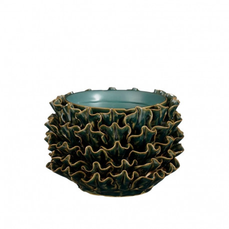 Keraamiline lillepott D15 H12.5CM, roheline