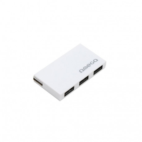 Omega USB hub USB 2.0 4-port, valge (42852)