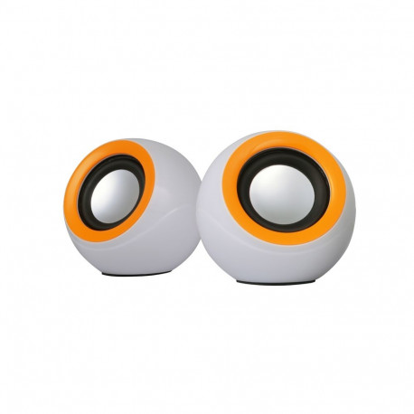 Omega speakers OG-116B 2.0, white/orange (42724)