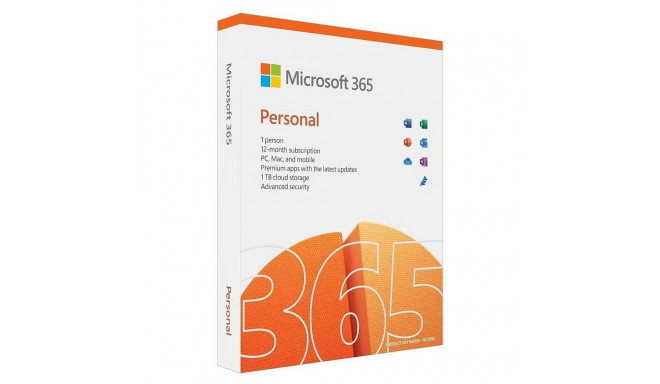 Tarkvara Microsoft 365 Personal, 1 aasta FPP