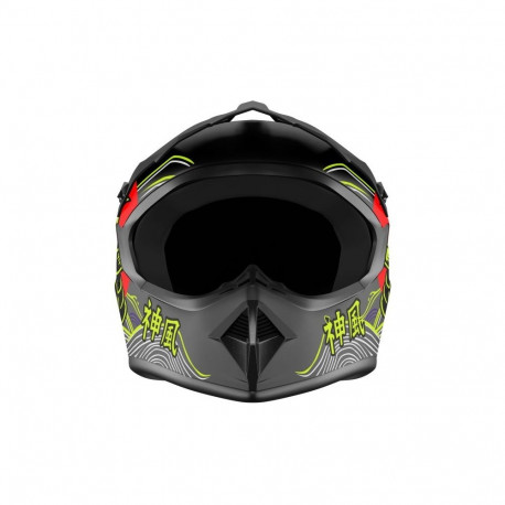 Full Face Helmet - Kamikaze Tokyo Drift AKC209 (XL, ABS, EPS, ventilation, removable pads)