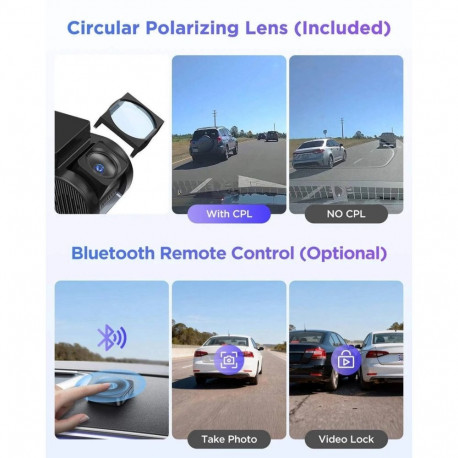 Dash Cam - VIOFO A119M Pro (3840x2160, GPS, Wi-Fi, MicroSD up to 512GB)