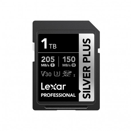 Memory Card - Lexar Professional SILVER PLUS SDXC 1TB 205MB/s read, 150MB/s write