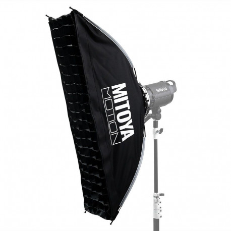 Lighting Equipment - MITOYA MOTION STRIP Softbox 30x120cm Bowens, 2 Diffusers, Grid