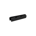 "StarTech 2U Horizontal Finger Duct Rack Cable Management Panel with Cover"
