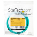 "StarTech 3m 10 Gb Aqua Multimode 50/125 Duplex LSZH Fiber Patch Cable"