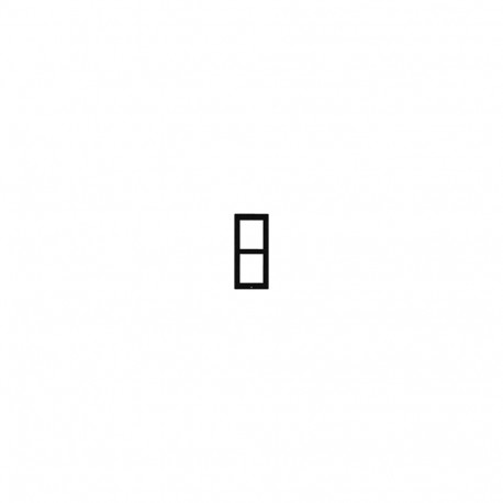 2N pindpaigaldusraam IP-Verso 2-moodulile, must