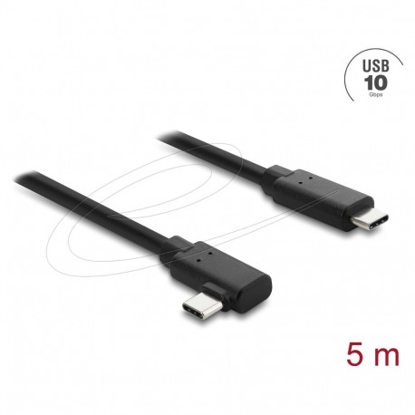 "Aktives Optisches Kabel USB 10 Gbps USB Type-C™ Stecker zu Stecker gewinkelt 5 m"