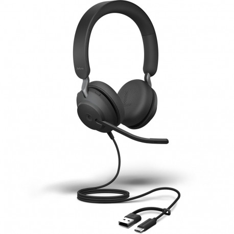 Evolve2 40 SE  (schwarz, MS-Version, Stereo, USB-A und USB-C)