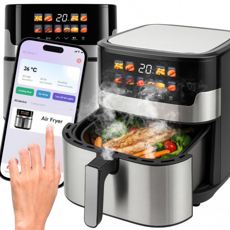 Kuumaõhufritüür or1293 WiFi 6.5l LCD ekraaniga 10 menüüd