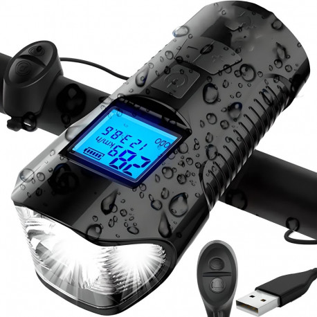 Jalgratta LED-tuli -s092 spidomeeter kell USB