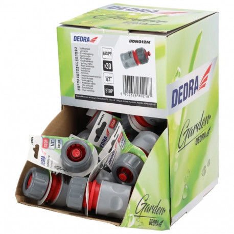 Sulgeklapiga kiirliitmik 1/2" 30 tk karbis