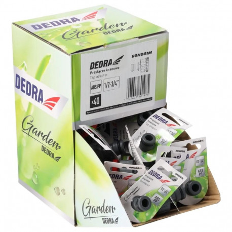 Kraaniühendus 1/2"-3/4" 40 tk karbis