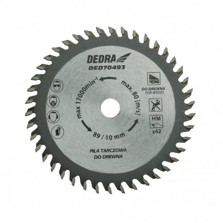 Saeketas 89x10x1,1x1,8x42t DED7049 puidule