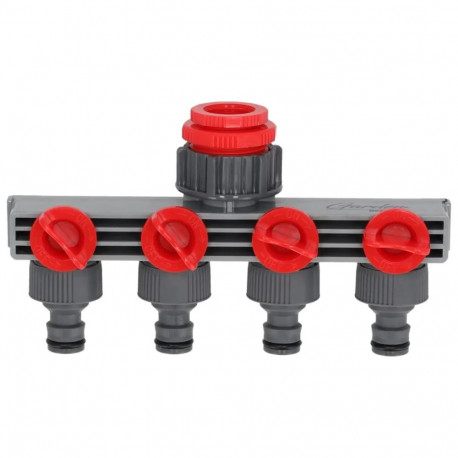 Przyłącze kranowe poczwórne 1/2"-3/4"-1", karta