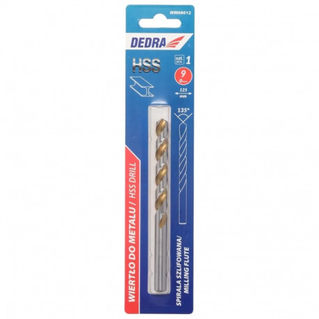 Metalli puur HSS teras 4341 135° 9x125mm 1 tk