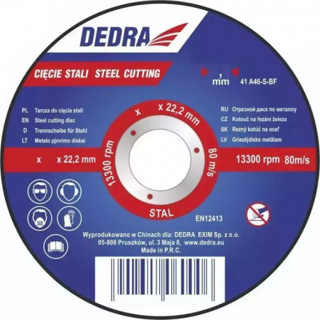 Tarcza do cięcia stali 125x1,5x22,2