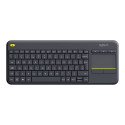 Logitech | K400 Plus | Keyboard with Trackpad | Wireless | US | Black