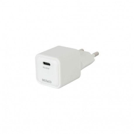 Deltaco USBC-AC150 mobile device charger Universal White AC Fast charging Indoor