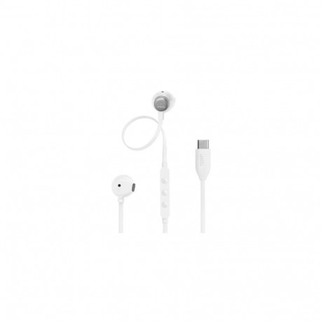 JBL Tune 305C In-Ear Wired Headphones, (Type- C) White EU