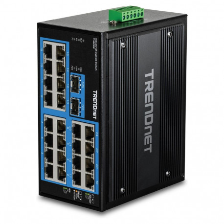 "TRENDnet TI-G262 DIN-Rail Switch, 26-Port Industrial Gigabit"