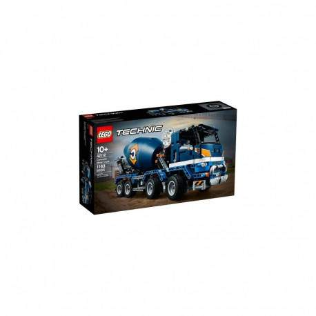 Constructor - Lego 42112 Technic Concrete Mixer Truck 1163 Pieces - Gray/Yellow