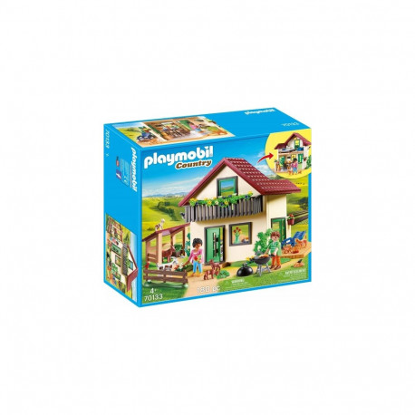 Toy Set - Playmobil 70133 Country Farmhouse Playset With Accessories And Figures, Multicolor