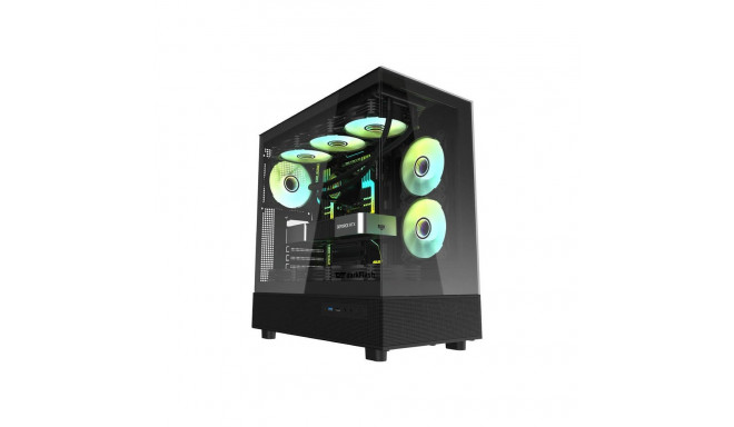 Computer Case - Darkflash DPX90 Midi Tower ATX Case With 3 Fans Black