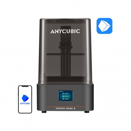 3D Printer - Anycubic Photon Mono 4, 10K Resolution, 153.4 x 87 x 165 mm, Black