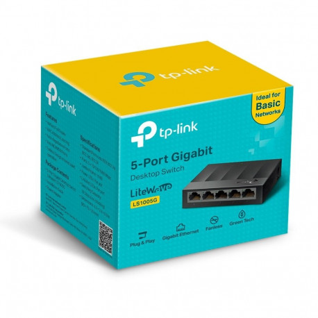 Networking Switch - TP-Link 5-Port Gigabit Ethernet Switch 10 Gbit/s Black