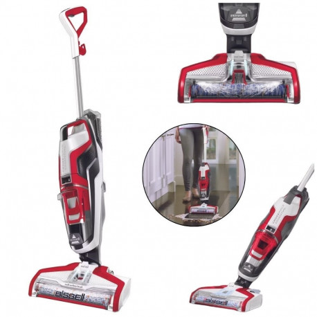 Vacuum Cleaner - Bissell Crosswave 3-In-1 560W Self-Cleaning 0.82L Red