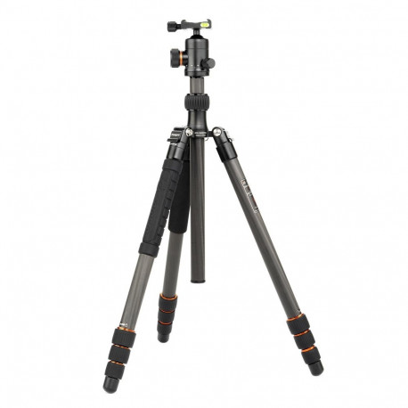 Tripod - Fotopro X Go Plus Carbon 8kg Load Capacity, 158cm Max Height, Black
