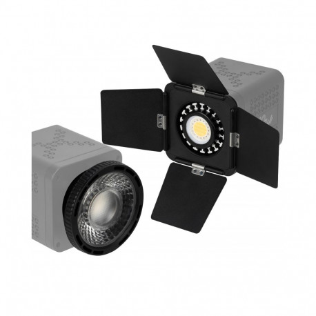 Newell Kit – Mini Bowens – barn doors + focusing lens for the Tara lamp