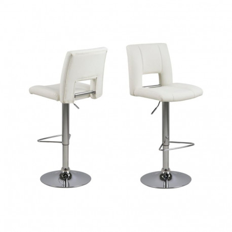 Baaritool SYLVIA kõrguse regulaatoriga, valge