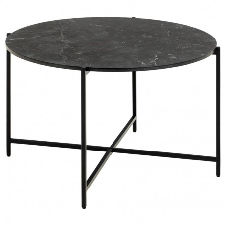 Diivanilaud LAMOINE ümmargune, must