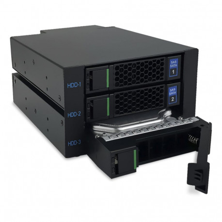 Fantec tagapaneel WR-C2131-12G/6G kolmele 3,5/2,5 HDD/SSD-le