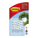 Command™ Medium Hook 17091CLR-2-SPIG, Clear, 2 Hook+4 Strip/Pack