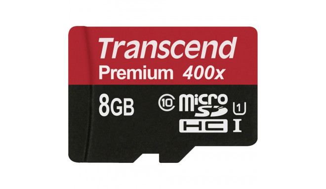Transcend microSDHC 8GB Class 10 UHS-I 400X