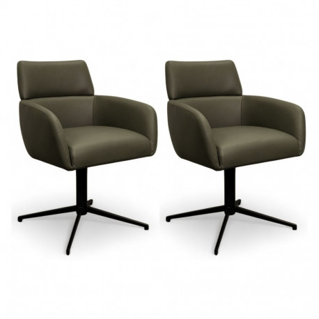 Söögitool MARCO käetoega 2tk, oliiviroheline