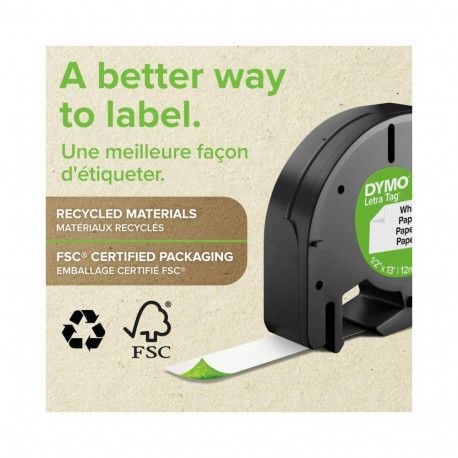 Label Printer - Dymo LetraTag LT-100H 203 DPI Compact Design Black/White