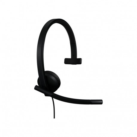 Headset - Logitech H570e Teams Version Mono USB-C Headset With Noise-Canceling Black