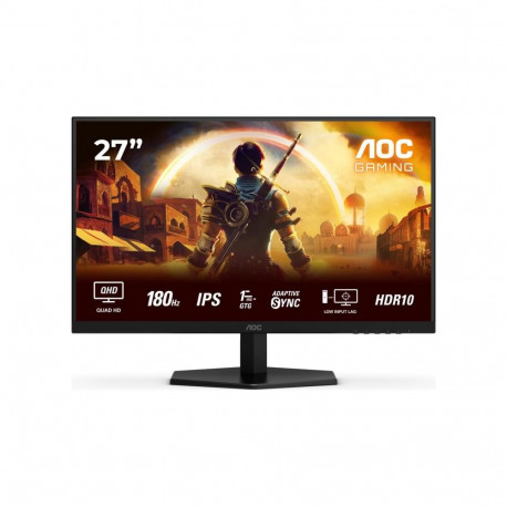 Monitor - AOC Q27G42XE 27" QHD 180Hz 1ms G-Sync Compatible Black