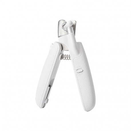 Pet Nail Clipper - PetKit LED Nail Clippers With Built-In File And Claw Container - White