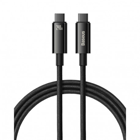 Baseus Tungsten Gold USB-C do USB-C 240W 3m (czarny)